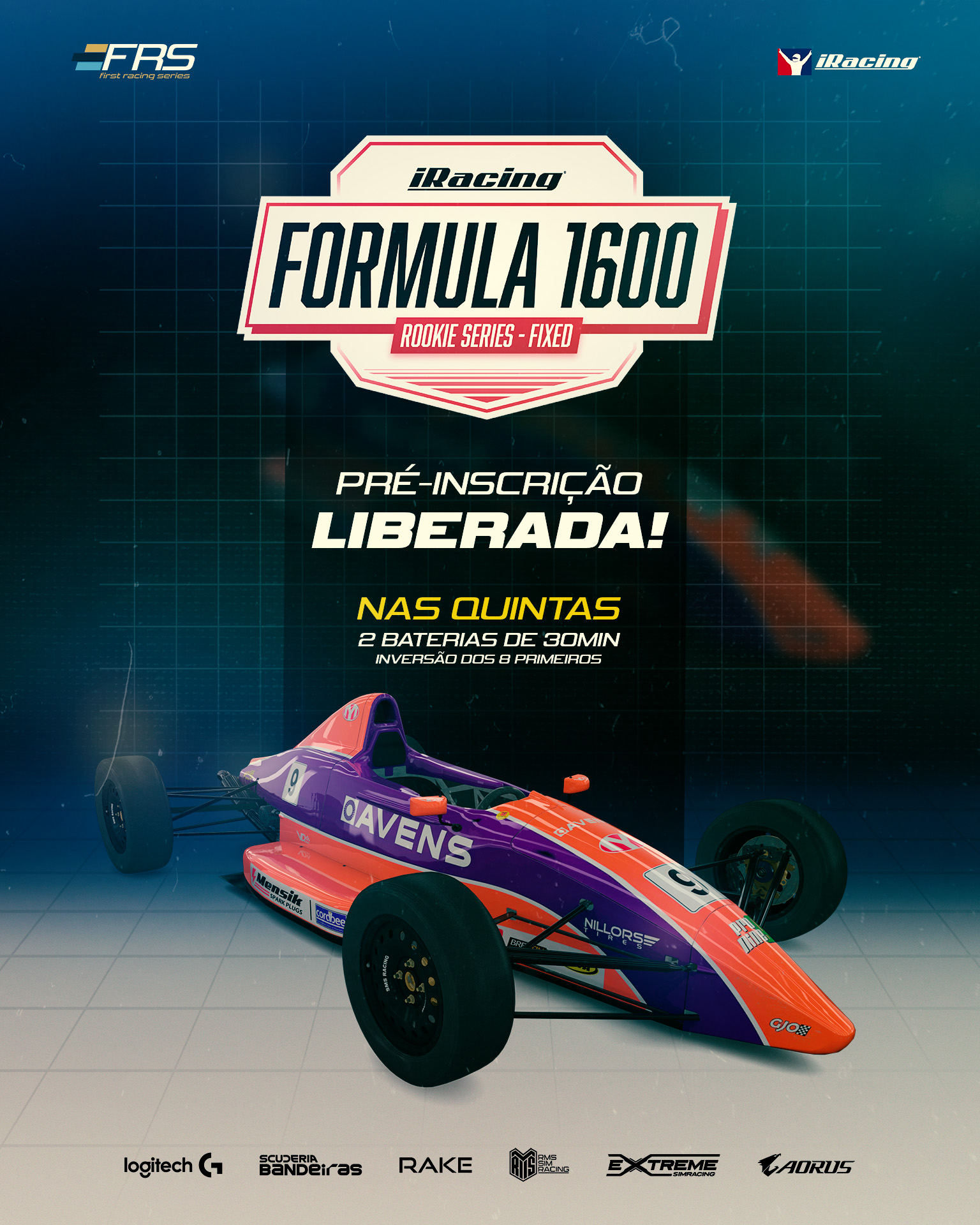 PRÉ INSCRIÇÃO - F1600